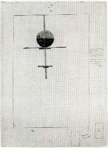 Kazimir Severinovich Malevich - Vertical Suprematist Construction