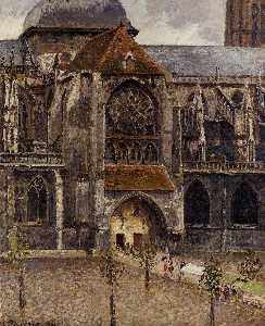 Camille Pissarro - Portal from the Abbey Church of Saint Laurent