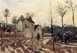 Camille Pissarro - Thaw, Pontoise