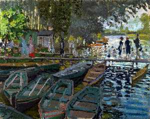 Claude Monet - Bathers at La Grenouillere - (buy paintings reproductions)