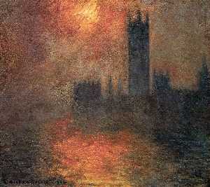 Claude Monet - Houses of Parliament, Sunset
