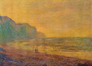 Claude Monet - Low Tide at Pourville, Misty Weather