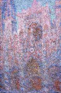 Claude Monet - Rouen Cathedral, Symphony in Grey and Rose - (buy paintings reproductions)