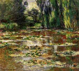 Claude Monet - The Bridge over the Water-Lily Pond