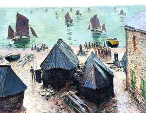 Claude Monet - The Departure of the Boats, Etretat