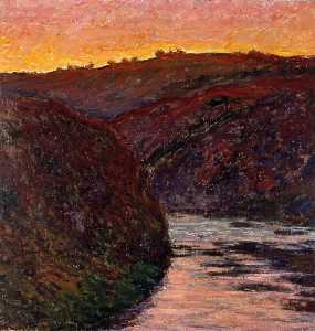 Claude Monet - Valley of the Creuse, Sunset