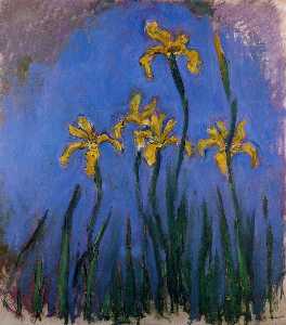 Claude Monet - Yellow Irises 1