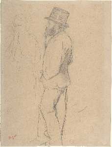 Edgar Degas - Edouard Manet at the Races