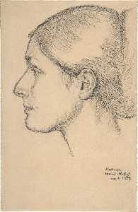 Edgar Degas - Portrait of Hortense Valpinçon (Mme. Jacques Fourchy)