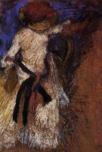 Edgar Degas - Seated Woman in a White Dress