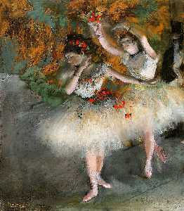 Edgar Degas - Two Dancers Entering the Stage