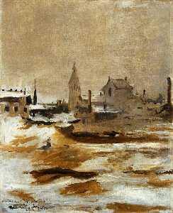 Edouard Manet - Effect of Snow at Petit-Montrouge