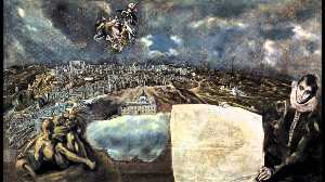 El Greco (Doménikos Theotokopoulos) - View and Plan of Toledo