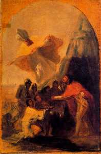 Francisco De Goya - Appearance of St. Isidore in front of king Ferdinand