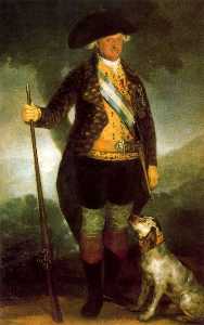 Francisco De Goya - Carlos IV dressed as a hunter