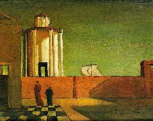 Giorgio De Chirico - Enigma of the arrival of evening