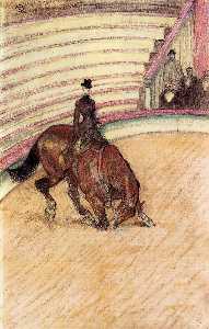 Henri De Toulouse Lautrec - At the Circus Dressage