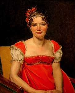 Jacques Louis David - Laure-Emilie-Felicite David, La Baronne Meunier