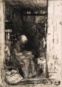 James Abbott Mcneill Whistler - La Vielle Avec Loques