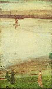 James Abbott Mcneill Whistler - Variations in Violet and Green