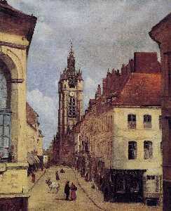 Jean Baptiste Camille Corot - The Belfry of Douai