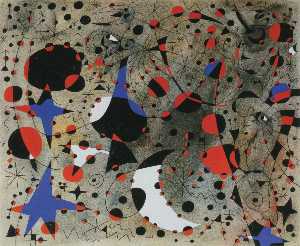 Joan Miró - El canto del ruiseñor a media noche y la lluvia matinal