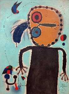 Joan Miró - RED DISC IN PURSUIT OF A LARK