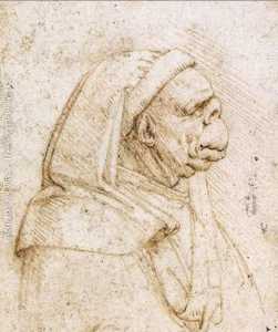 Leonardo Da Vinci - Caricature 1
