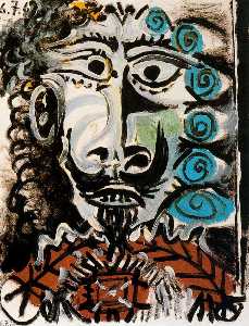 Pablo Picasso - Head of a man 5