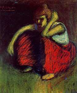 Pablo Picasso - La jupe rouge