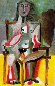 Pablo Picasso - Nude Woman Sitting in an Armchair 2
