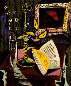 Pablo Picasso - Still life with candlestick
