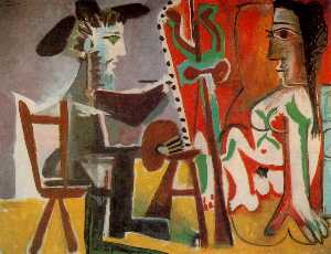 Pablo Picasso - The painter and his model 4