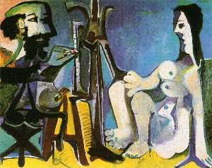 Pablo Picasso - The painter and his model 7