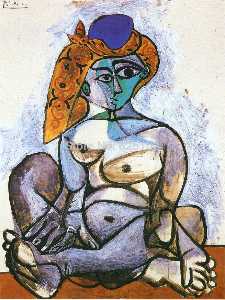 Pablo Picasso - Turkish nude woman with hat