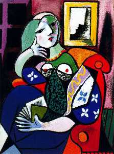Pablo Picasso - Woman with Book (Portrait of Marie-Thérèse Walter)