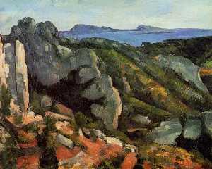Paul Cezanne - Rocks at L-Estaque