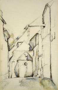 Paul Cezanne - The Church of Saint-Pierre in Avon