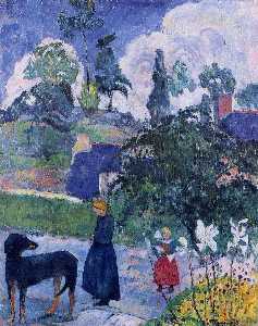 Paul Gauguin - Among the lillies