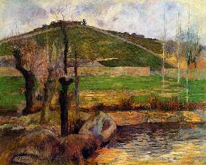 Paul Gauguin - River Aven below Mount Sainte-Marguerite