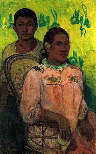 Paul Gauguin - Tahitian woman and boy