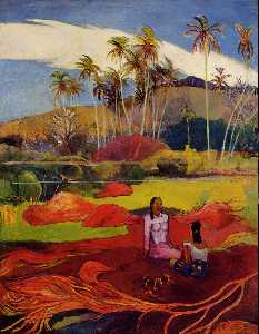 Paul Gauguin - Tahitian women under the palms