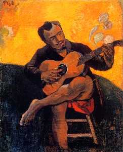 Paul Gauguin - The guitar player