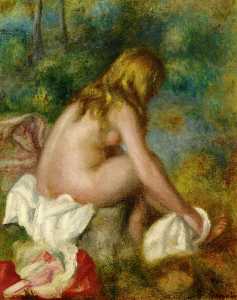 Pierre-Auguste Renoir - Bather, Seated Nude