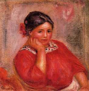 Pierre-Auguste Renoir - Gabrielle in a Red Blouse