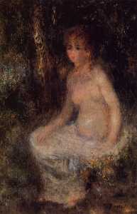 Pierre-Auguste Renoir - Nude Sitting in the Forest