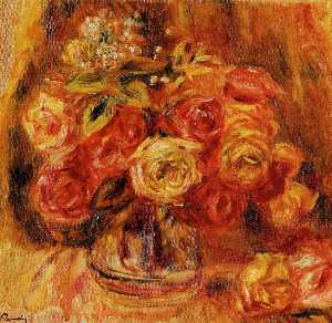 Pierre-Auguste Renoir - Roses in a Vase