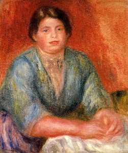 Pierre-Auguste Renoir - Seated Woman in a Blue Dress