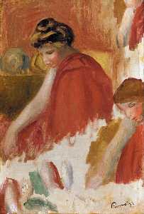 Pierre-Auguste Renoir - Two Women in Red Robes