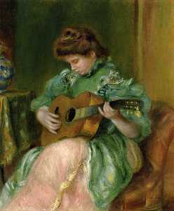 Pierre-Auguste Renoir - Woman with a Guitar